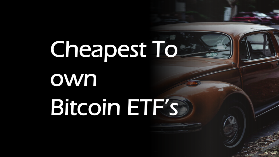 Expense Ratios with Bitcoin ETF’s